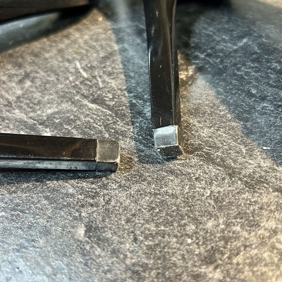 Zara Womens Black Satin Strap Zip Up Open‎ Toe Shoes Stiletto Heels SZ 39, 8.5 - Picture 14 of 15